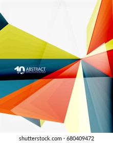 3d triangle polygonal abstract vector, creative modern abstract background for text, presentation wallpaper