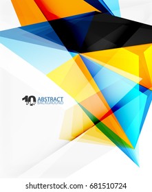 3d triangle polygonal abstract vector, creative modern abstract background for text, presentation wallpaper