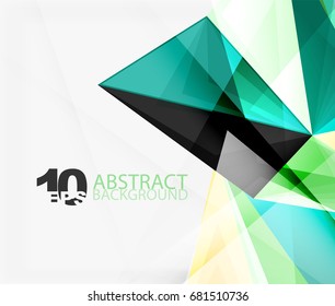 3d triangle polygonal abstract vector, creative modern abstract background for text, presentation wallpaper
