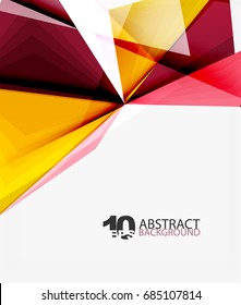 3d triangle polygonal abstract vector, creative modern abstract background for text, presentation wallpaper