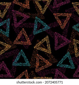 3d triangle seamless background, multi colored, creative and modern Bold psychedelic neon artistic background pattern. Wallpapers for boys and girls