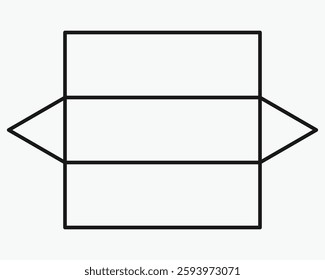 3D triangular prism shape nets exercise in mathematics.