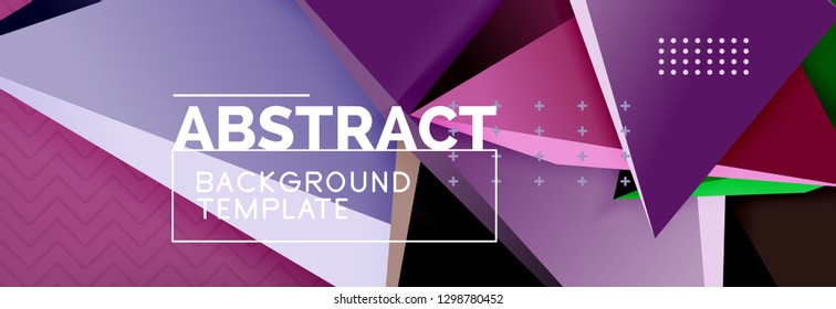 3d vector triangular diseño de fondo abstracto mínimo, diseño geométrico de afiches abstractos