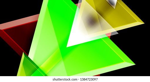 3d triangular vector minimal abstract background design, abstract poster geometric design, vector illustration