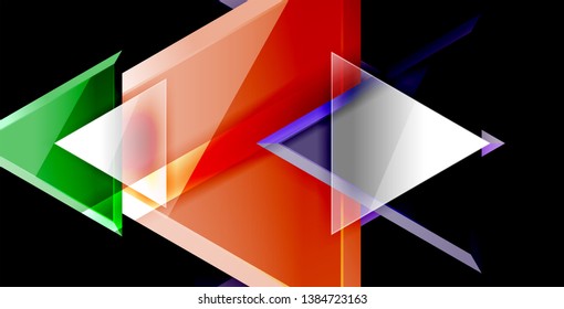 3d triangular vector minimal abstract background design, abstract poster geometric design, vector illustration