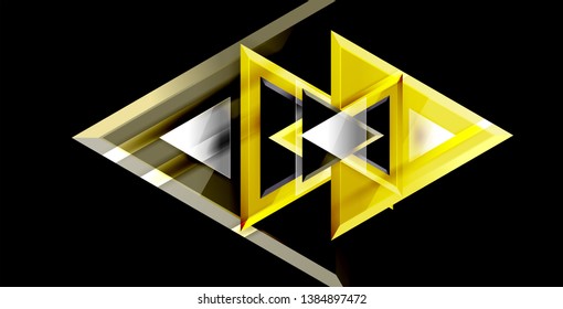 3d triangular vector minimal abstract background design, abstract poster geometric design, vector illustration