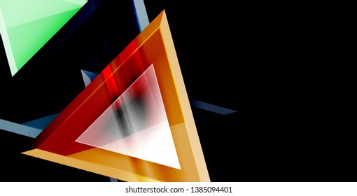 3d triangular vector minimal abstract background design, abstract poster geometric design, vector illustration