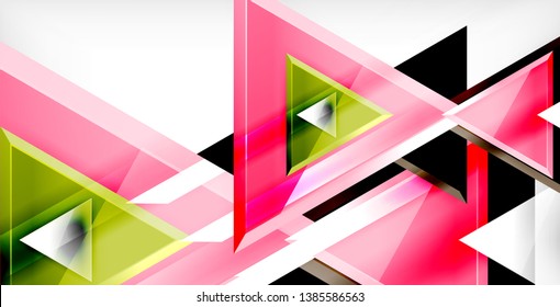 3d triangular vector minimal abstract background design, abstract poster geometric design, vector illustration