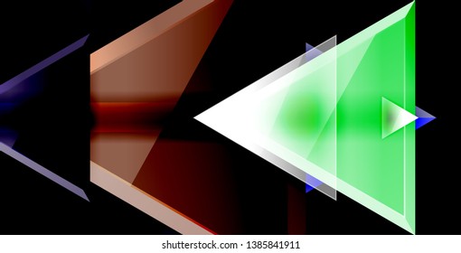 3d triangular vector minimal abstract background design, abstract poster geometric design, vector illustration