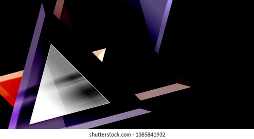 3d triangular vector minimal abstract background design, abstract poster geometric design, vector illustration