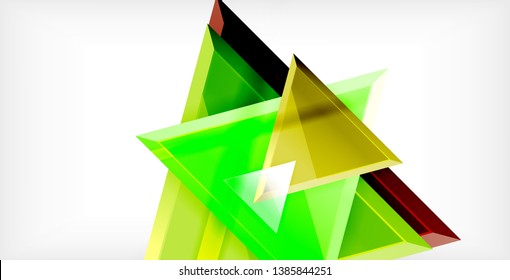 3d triangular vector minimal abstract background design, abstract poster geometric design, vector illustration