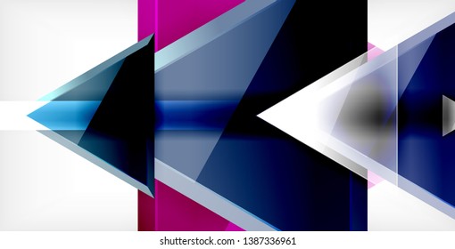 3d triangular vector minimal abstract background design, abstract poster geometric design, vector illustration