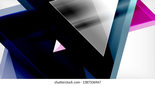 3d triangular vector minimal abstract background design, abstract poster geometric design, vector illustration