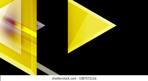 3d triangular vector minimal abstract background design, abstract poster geometric design, vector illustration