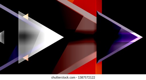 3d triangular vector minimal abstract background design, abstract poster geometric design, vector illustration