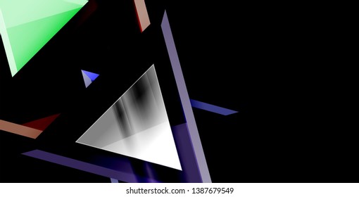 3d triangular vector minimal abstract background design, abstract poster geometric design, vector illustration