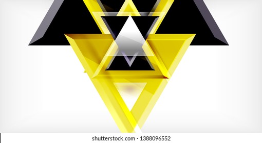 3d triangular vector minimal abstract background design, abstract poster geometric design, vector illustration