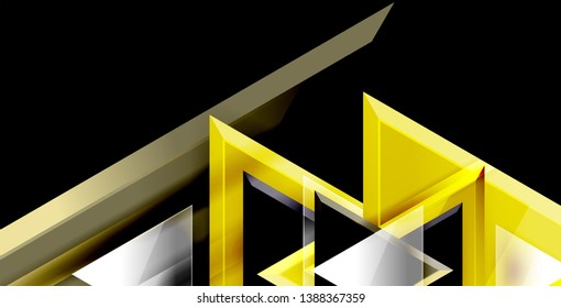 3d triangular vector minimal abstract background design, abstract poster geometric design, vector illustration