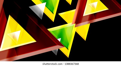 3d triangular vector minimal abstract background design, abstract poster geometric design, vector illustration