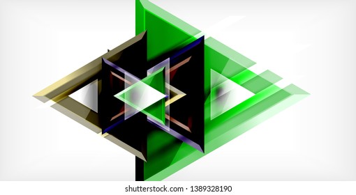 3d triangular vector minimal abstract background design, abstract poster geometric design, vector illustration