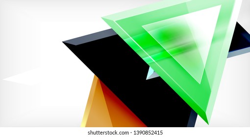 3d triangular vector minimal abstract background design, abstract poster geometric design, vector illustration