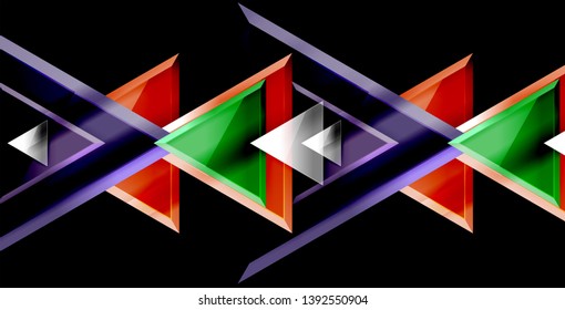 3d triangular vector minimal abstract background design, abstract poster geometric design, vector illustration