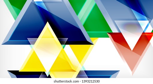 3d triangular vector minimal abstract background design, abstract poster geometric design, vector illustration