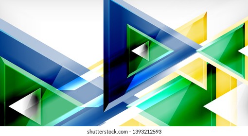 3d triangular vector minimal abstract background design, abstract poster geometric design, vector illustration