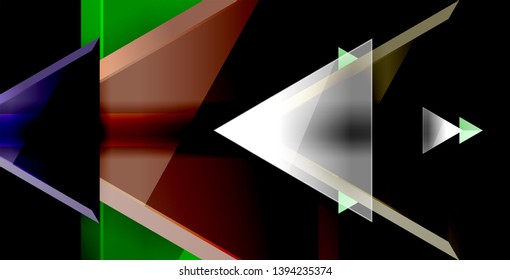 3d triangular vector minimal abstract background design, abstract poster geometric design, vector illustration