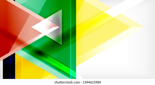 3d triangular vector minimal abstract background design, abstract poster geometric design, vector illustration