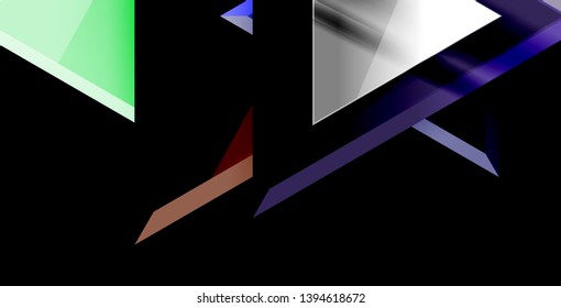 3d triangular vector minimal abstract background design, abstract poster geometric design, vector illustration