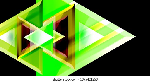 3d triangular vector minimal abstract background design, abstract poster geometric design, vector illustration