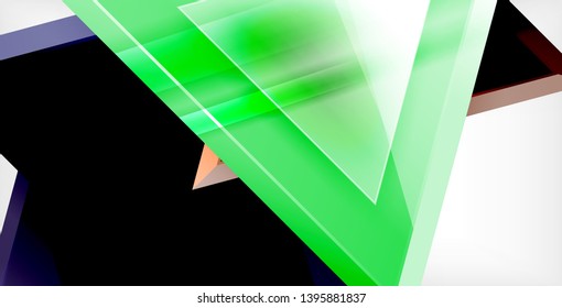 3d triangular vector minimal abstract background design, abstract poster geometric design, vector illustration
