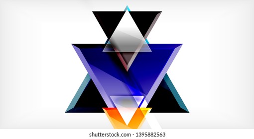 3d triangular vector minimal abstract background design, abstract poster geometric design, vector illustration