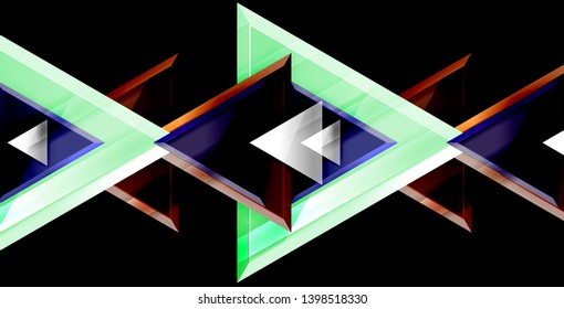 3d triangular vector minimal abstract background design, abstract poster geometric design, vector illustration