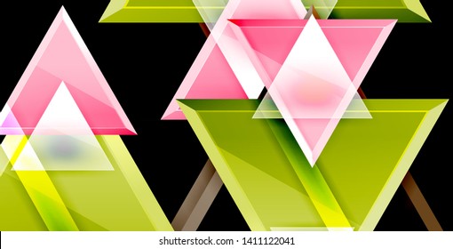 3d triangular vector minimal abstract background design, abstract poster geometric design, vector illustration
