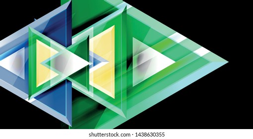3d triangular vector minimal abstract background design, abstract poster geometric design, vector illustration