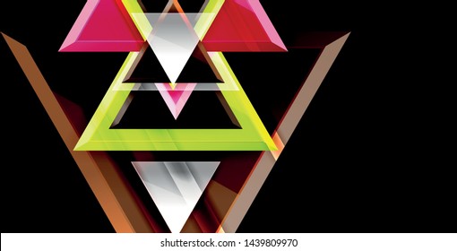 3d triangular vector minimal abstract background design, abstract poster geometric design, vector illustration