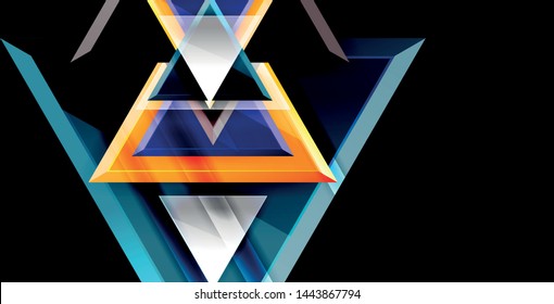 3d triangular vector minimal abstract background design, abstract poster geometric design, vector illustration