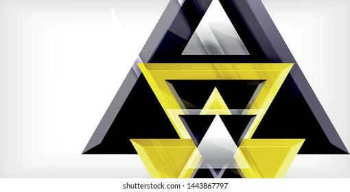 3d triangular vector minimal abstract background design, abstract poster geometric design, vector illustration