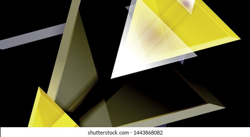 3d triangular vector minimal abstract background design, abstract poster geometric design, vector illustration