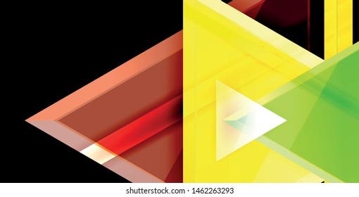 3d triangular vector minimal abstract background design, abstract poster geometric design, vector illustration