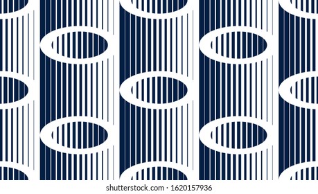 3D tubes optical seamless pattern, vector repeat tiling background, op art theme textile or wrapping paper, website backdrop or wallpaper.