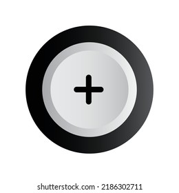 3D Turn Volume Up Icon For Music Player In Black And White Color