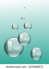 3D turquoise balls