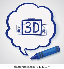 3d tv doodle