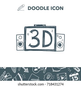 3d tv doodle