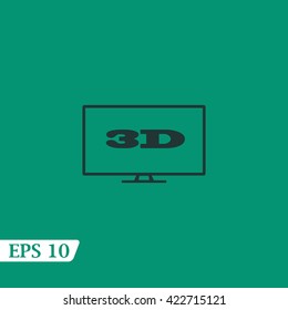 3D TV icon.