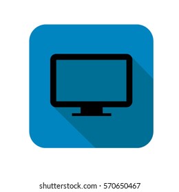 3d tv icon background Vector EPS 10 illustration.