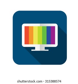 3d tv icon Vector illustration EPS10
